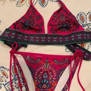 Victoria Secret Bikini, Plum & Turq., Like New